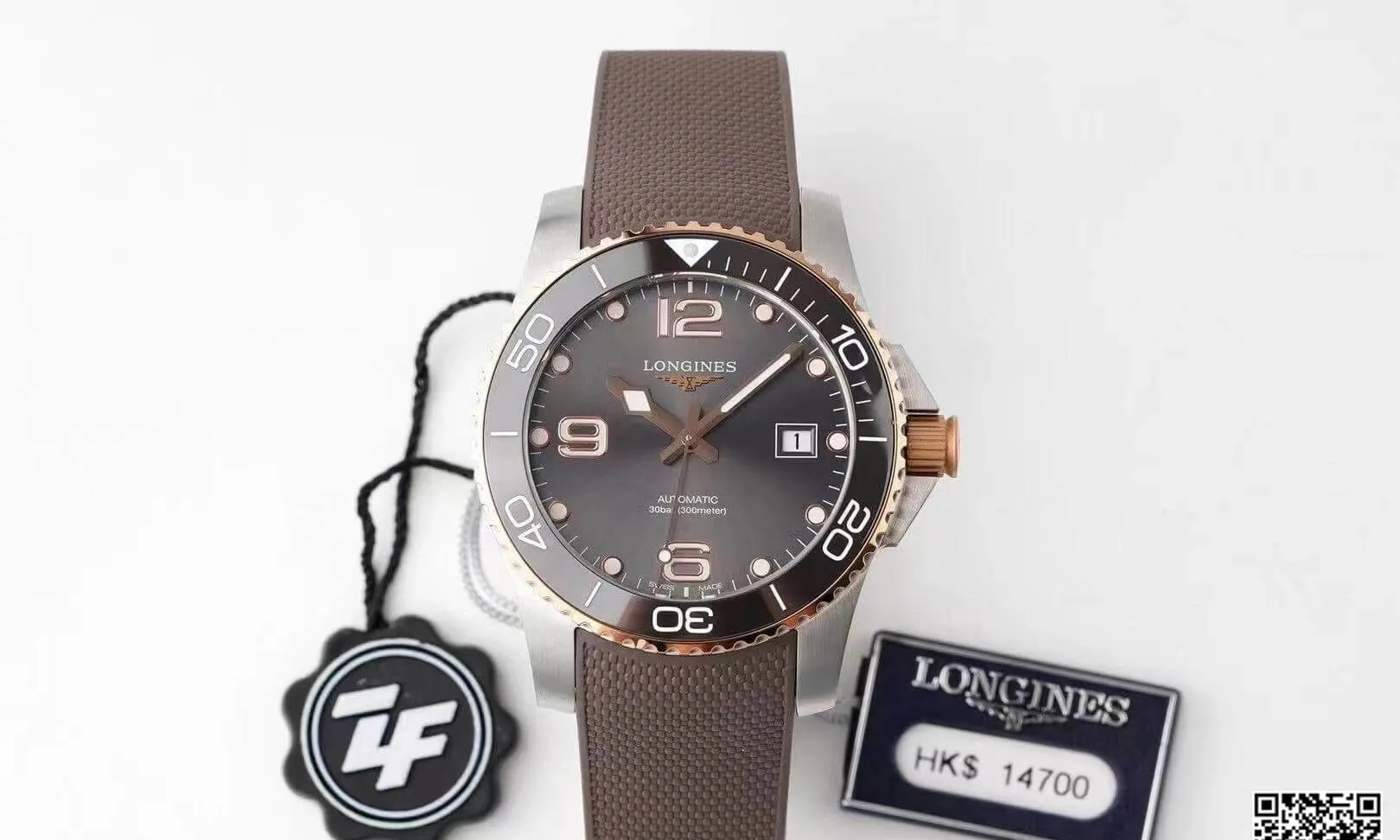 Longines Concas L3.781.3.78.9 ZF Factory 1:1 Best Edition Replica Watch Black Bezel